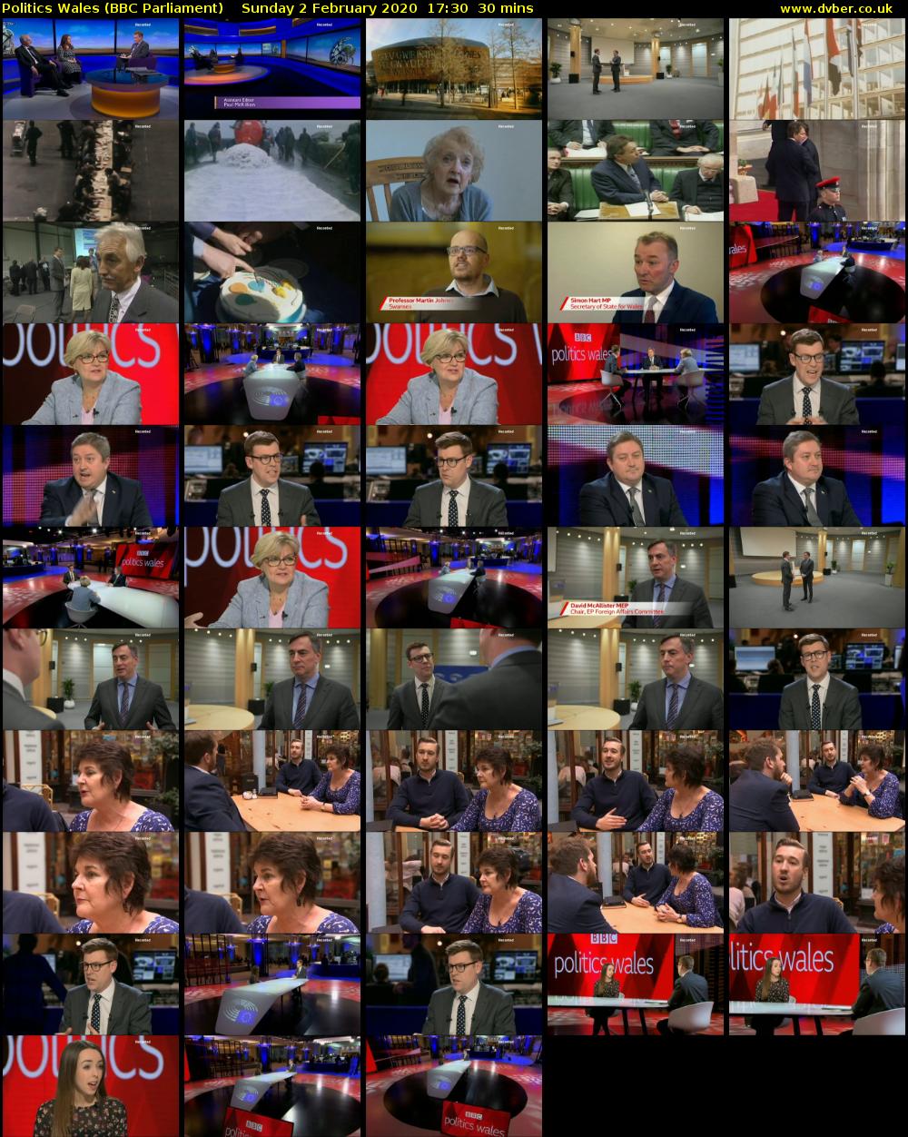 politics wales (BBC Parliament) Sunday 2 February 2020 17:30 - 18:00