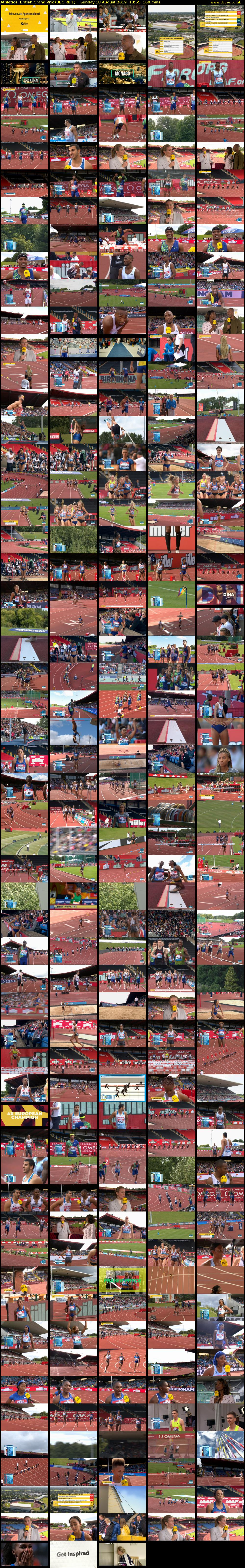 Athletics: British Grand Prix (BBC RB 1) Sunday 18 August 2019 18:55 - 21:35