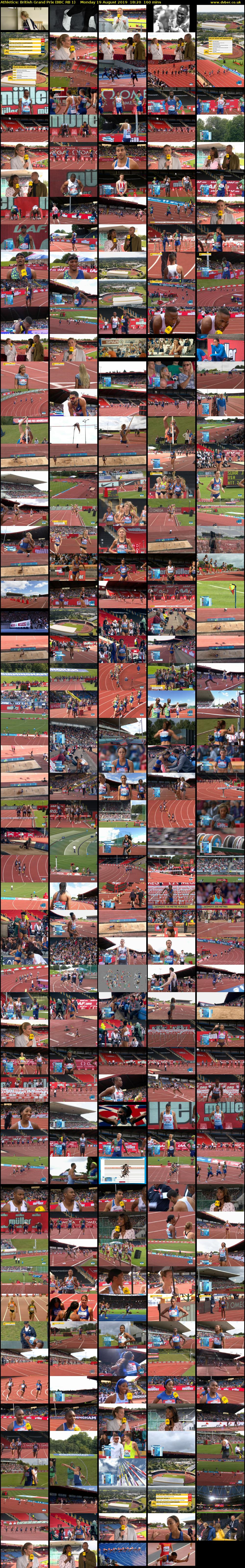 Athletics: British Grand Prix (BBC RB 1) Monday 19 August 2019 18:20 - 21:00
