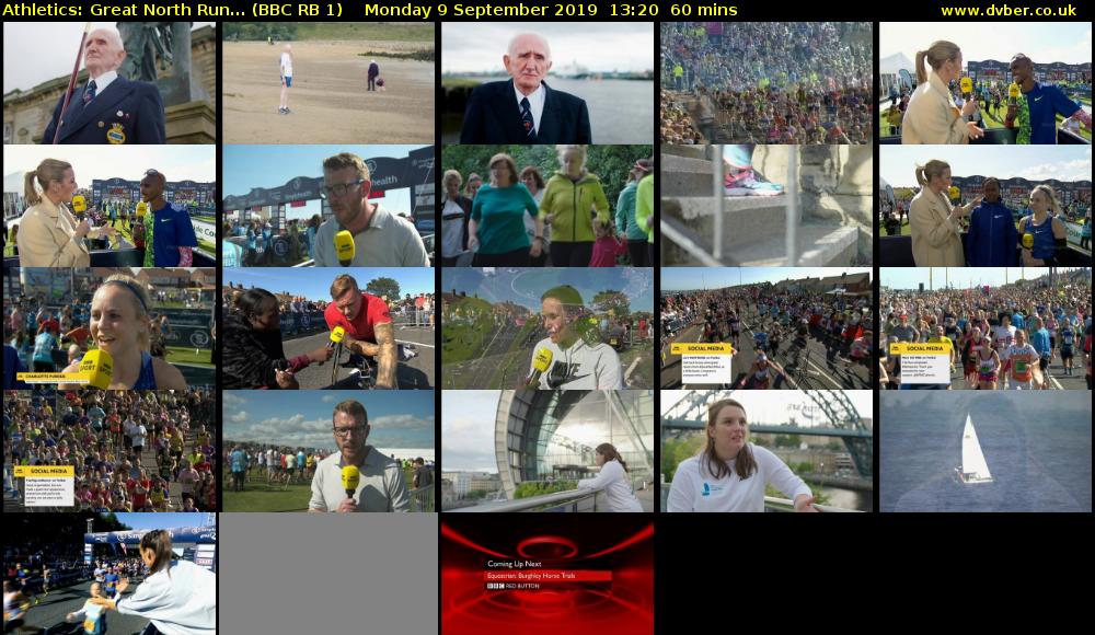 Athletics: Great North Run... (BBC RB 1) Monday 9 September 2019 13:20 - 14:20