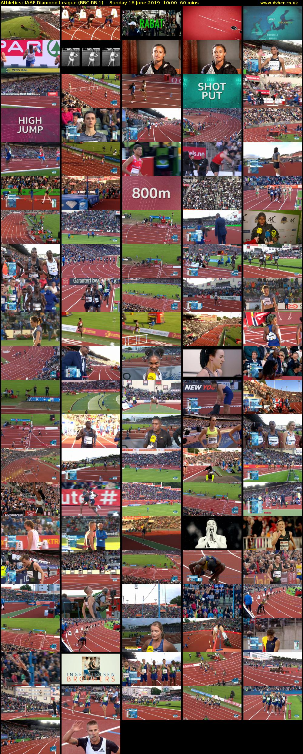 Athletics: IAAF Diamond League (BBC RB 1) Sunday 16 June 2019 10:00 - 11:00