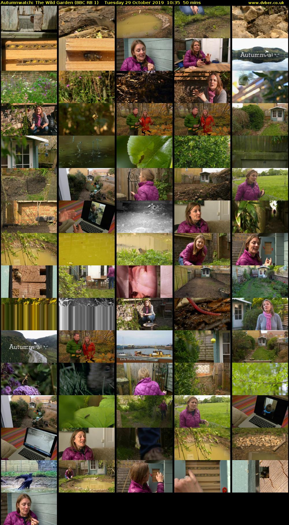 Autumnwatch: The Wild Garden (BBC RB 1) Tuesday 29 October 2019 10:35 - 11:25