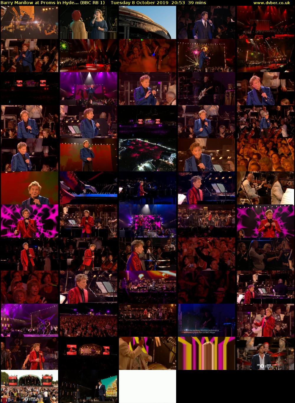 Barry Manilow at Proms in Hyde... (BBC RB 1) Tuesday 8 October 2019 20:53 - 21:32