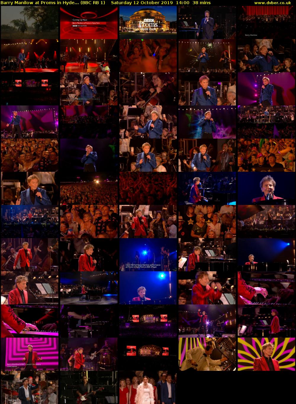 Barry Manilow at Proms in Hyde... (BBC RB 1) Saturday 12 October 2019 14:00 - 14:38