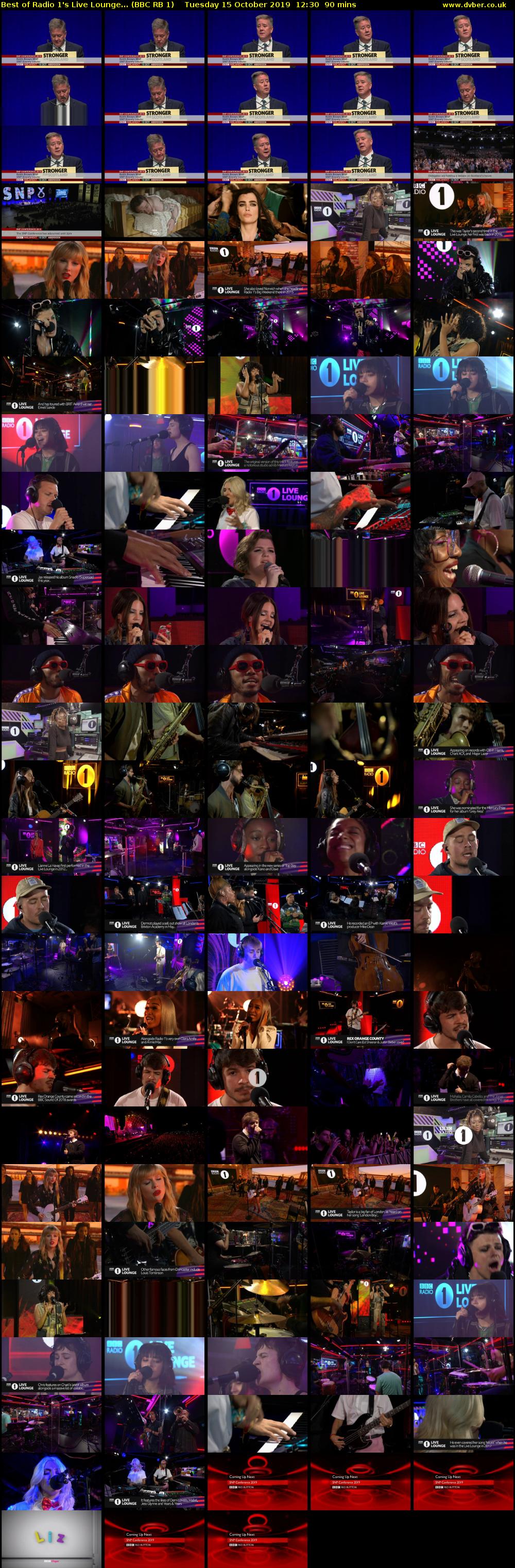 Best of Radio 1's Live Lounge... (BBC RB 1) Tuesday 15 October 2019 12:30 - 14:00