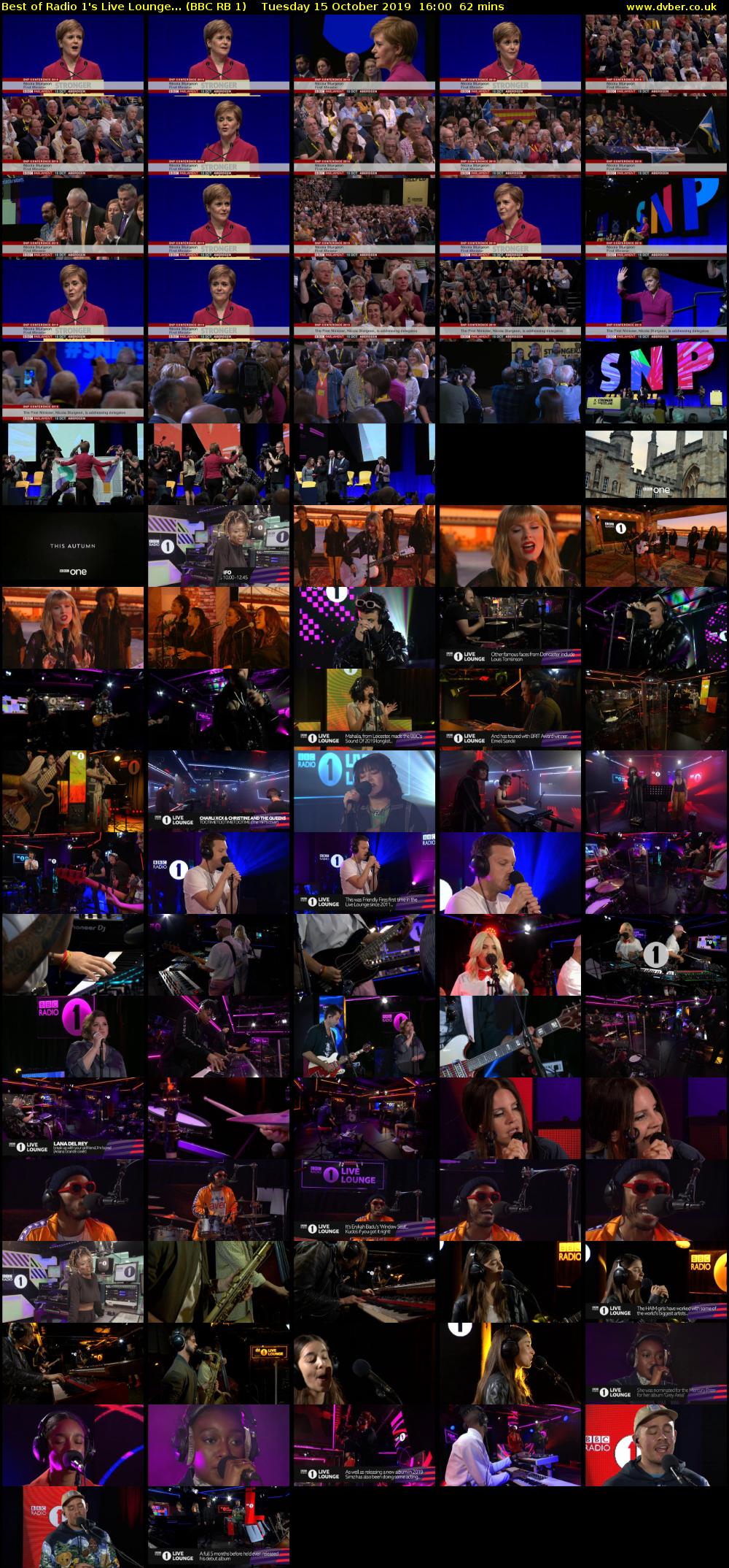 Best of Radio 1's Live Lounge... (BBC RB 1) Tuesday 15 October 2019 16:00 - 17:02