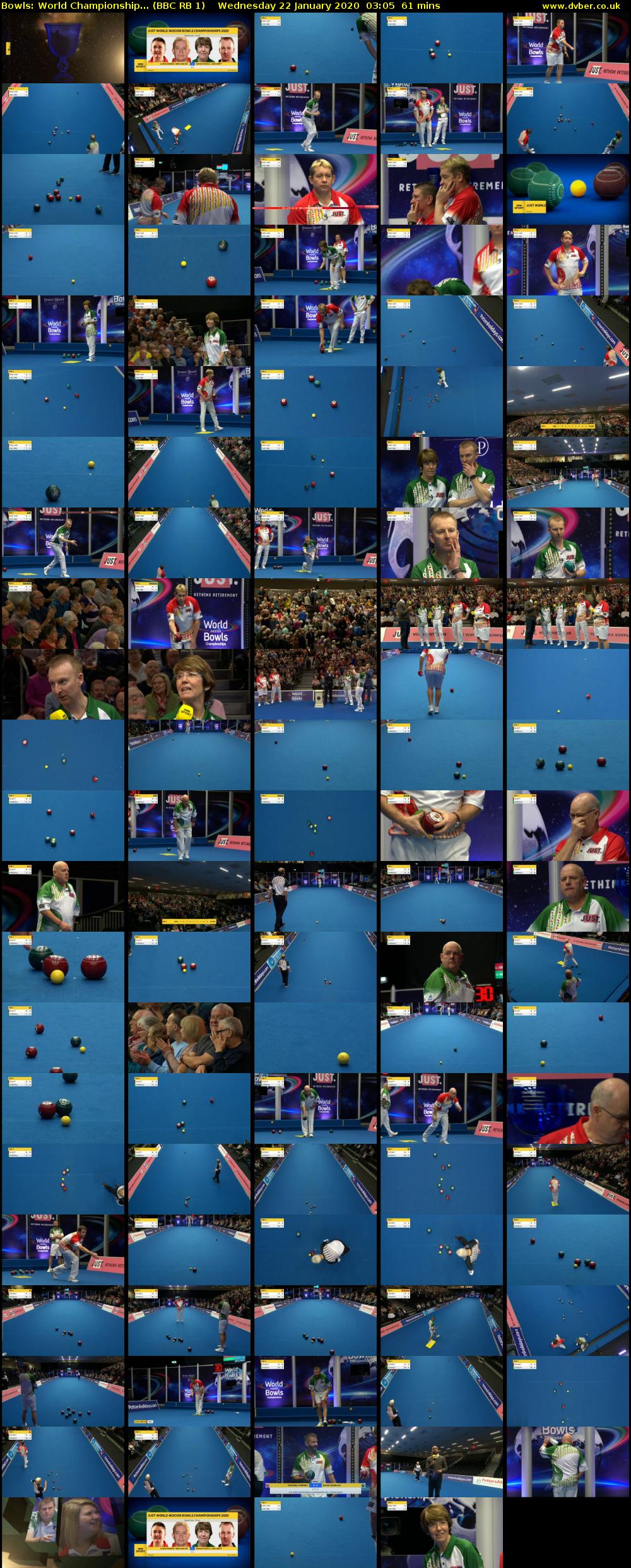 Bowls: World Championship... (BBC RB 1) Wednesday 22 January 2020 03:05 - 04:06