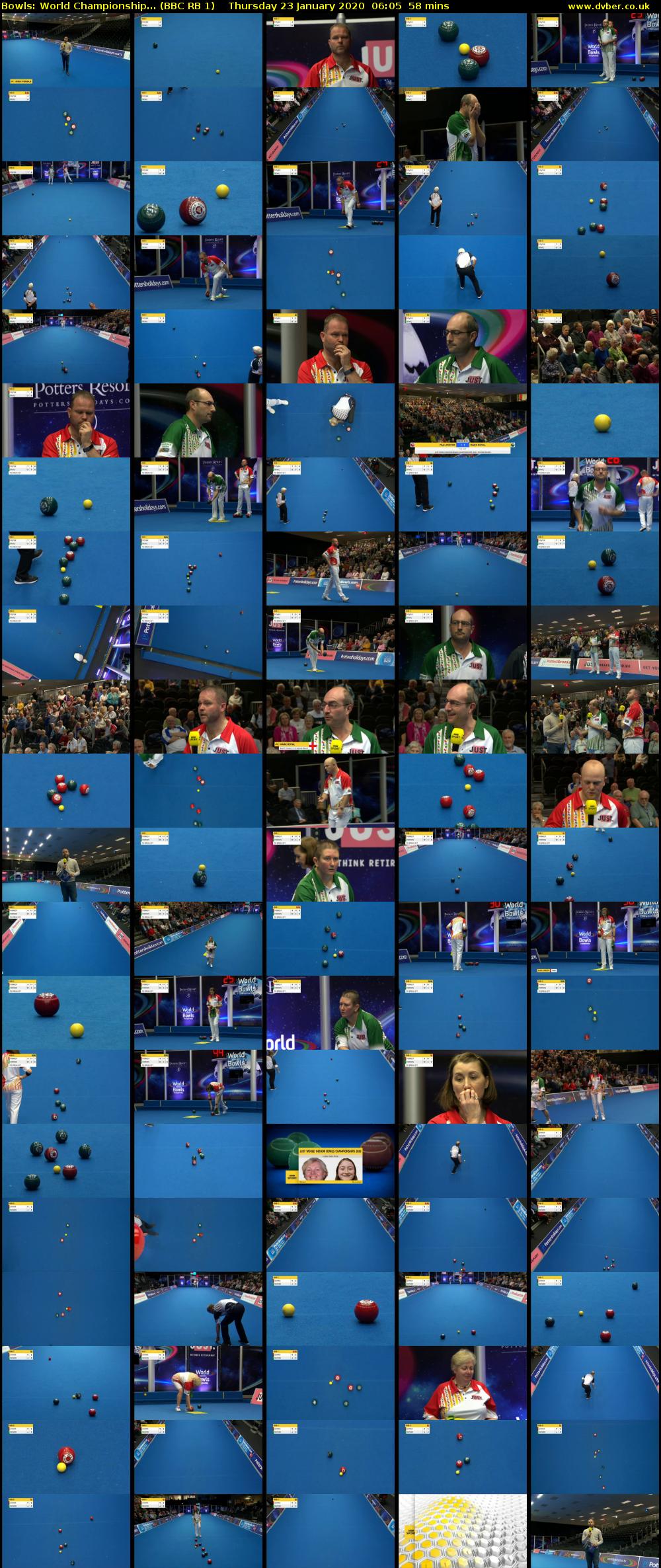 Bowls: World Championship... (BBC RB 1) Thursday 23 January 2020 06:05 - 07:03