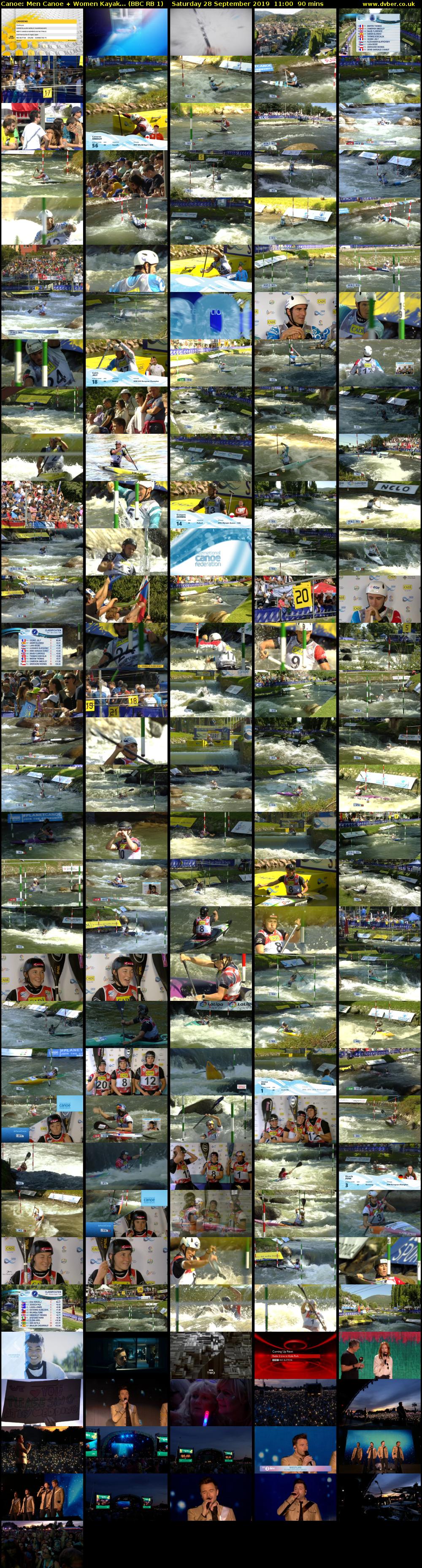 Canoe: Men Canoe + Women Kayak... (BBC RB 1) Saturday 28 September 2019 11:00 - 12:30