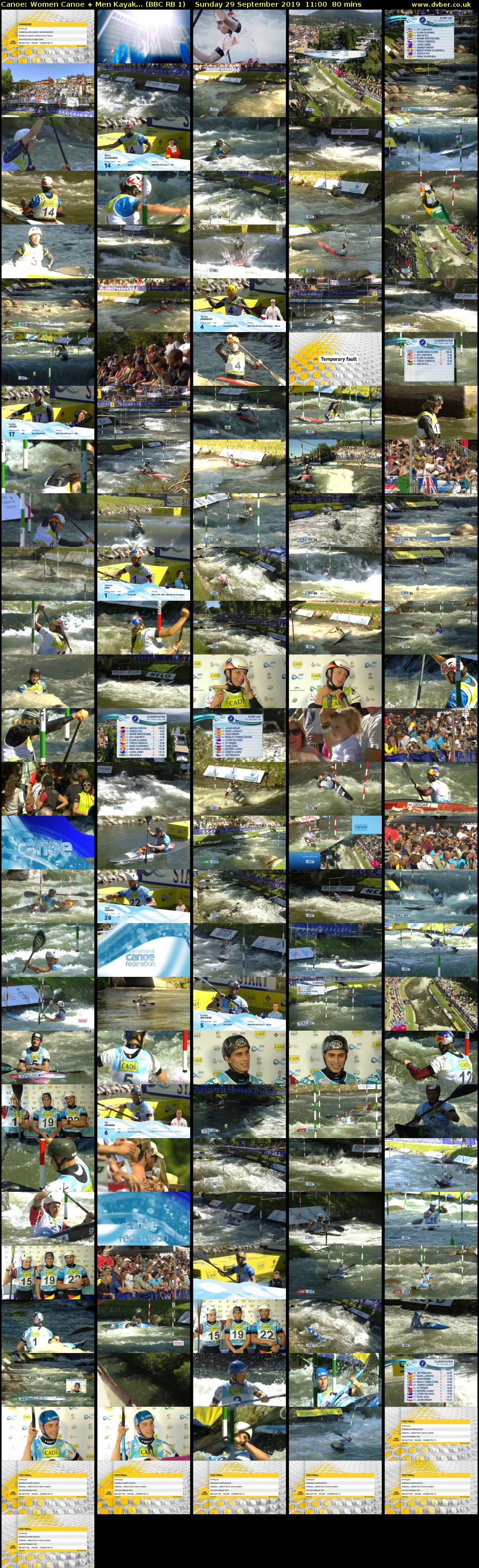 Canoe: Women Canoe + Men Kayak... (BBC RB 1) Sunday 29 September 2019 11:00 - 12:20