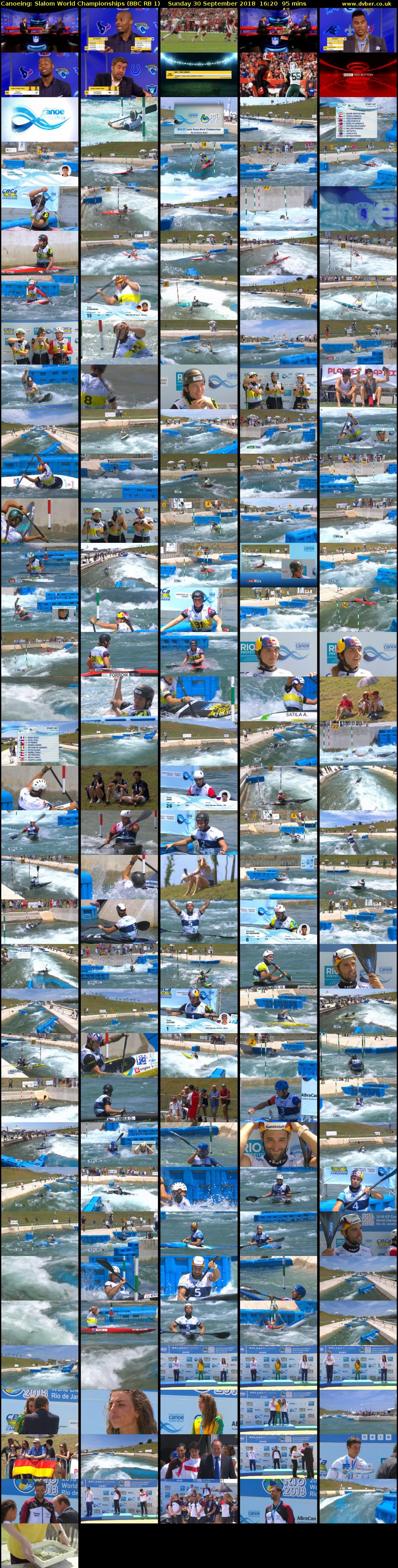 Canoeing: Slalom World Championships (BBC RB 1) Sunday 30 September 2018 16:20 - 17:55