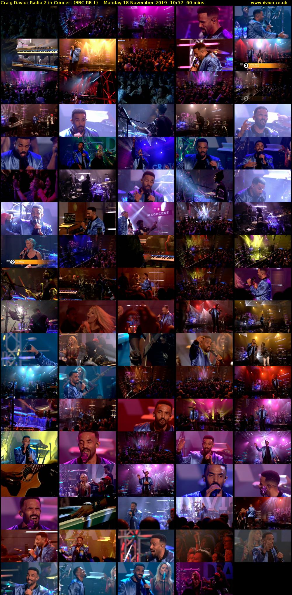 Craig David: Radio 2 in Concert (BBC RB 1) Monday 18 November 2019 10:57 - 11:57