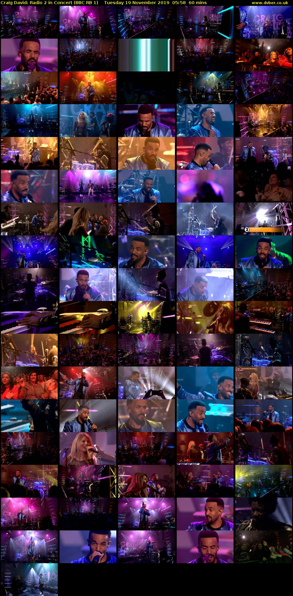 Craig David: Radio 2 in Concert (BBC RB 1) Tuesday 19 November 2019 05:58 - 06:58