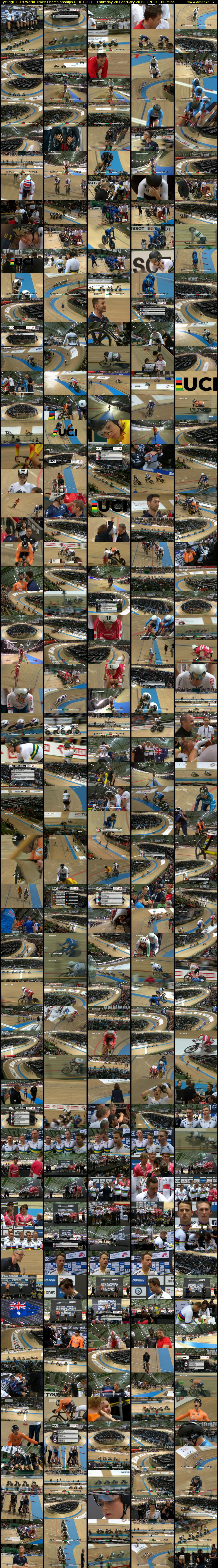 Cycling: 2019 World Track Championships (BBC RB 1) Thursday 28 February 2019 17:30 - 20:30