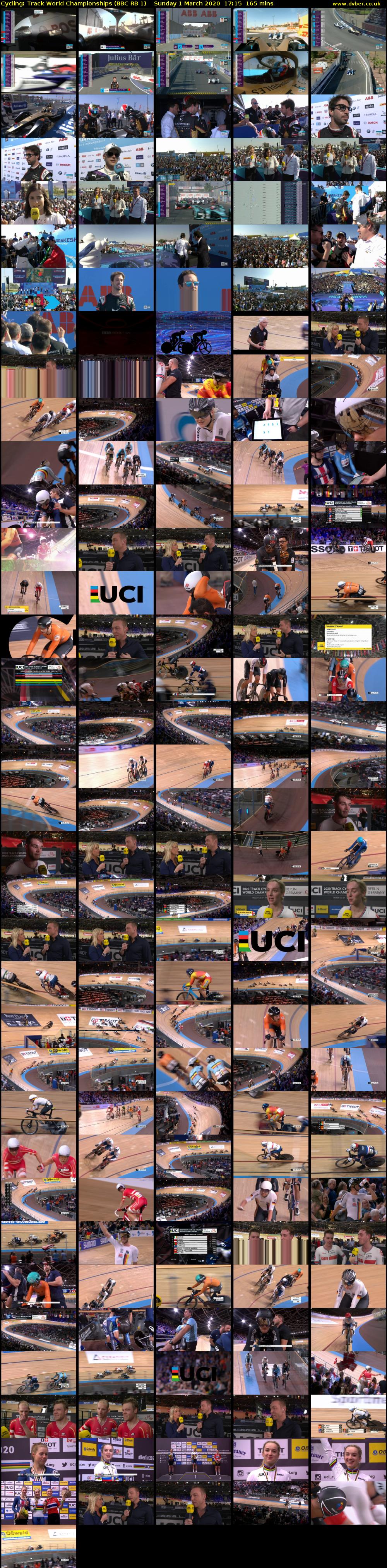 Cycling: Track World Championships (BBC RB 1) Sunday 1 March 2020 17:15 - 20:00