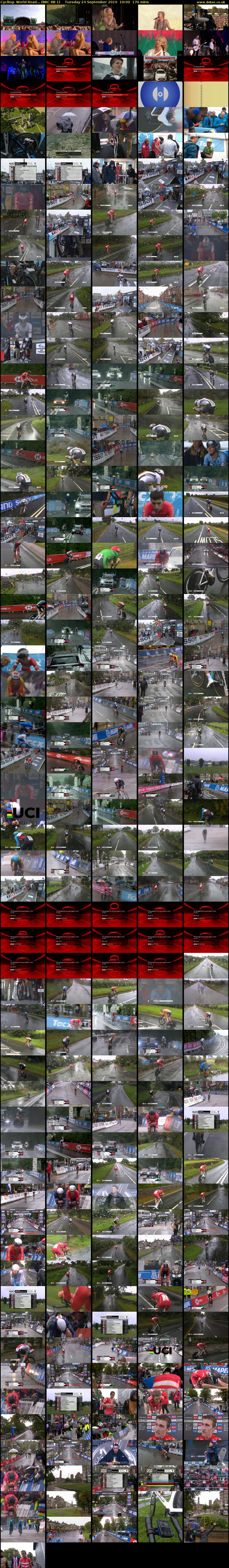 Cycling: World Road... (BBC RB 1) Tuesday 24 September 2019 10:00 - 12:50