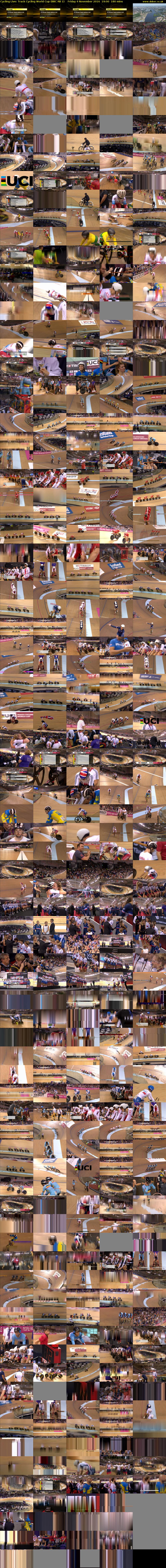Cycling Live: Track Cycling World Cup (BBC RB 1) Friday 4 November 2016 19:00 - 22:00