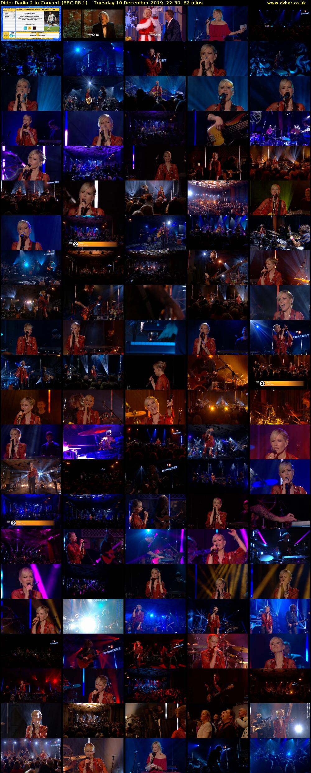 Dido: Radio 2 in Concert (BBC RB 1) Tuesday 10 December 2019 22:30 - 23:32