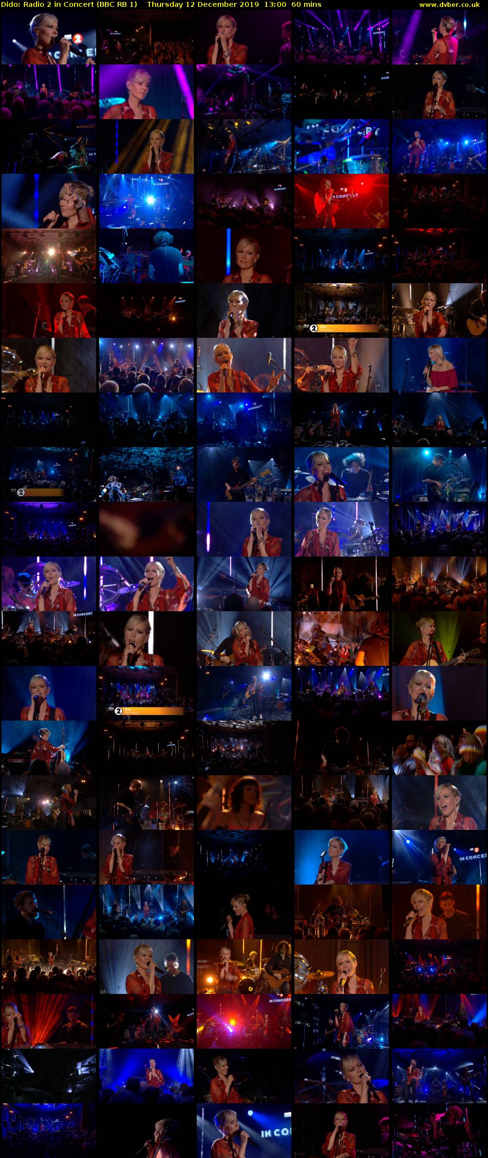 Dido: Radio 2 in Concert (BBC RB 1) Thursday 12 December 2019 13:00 - 14:00
