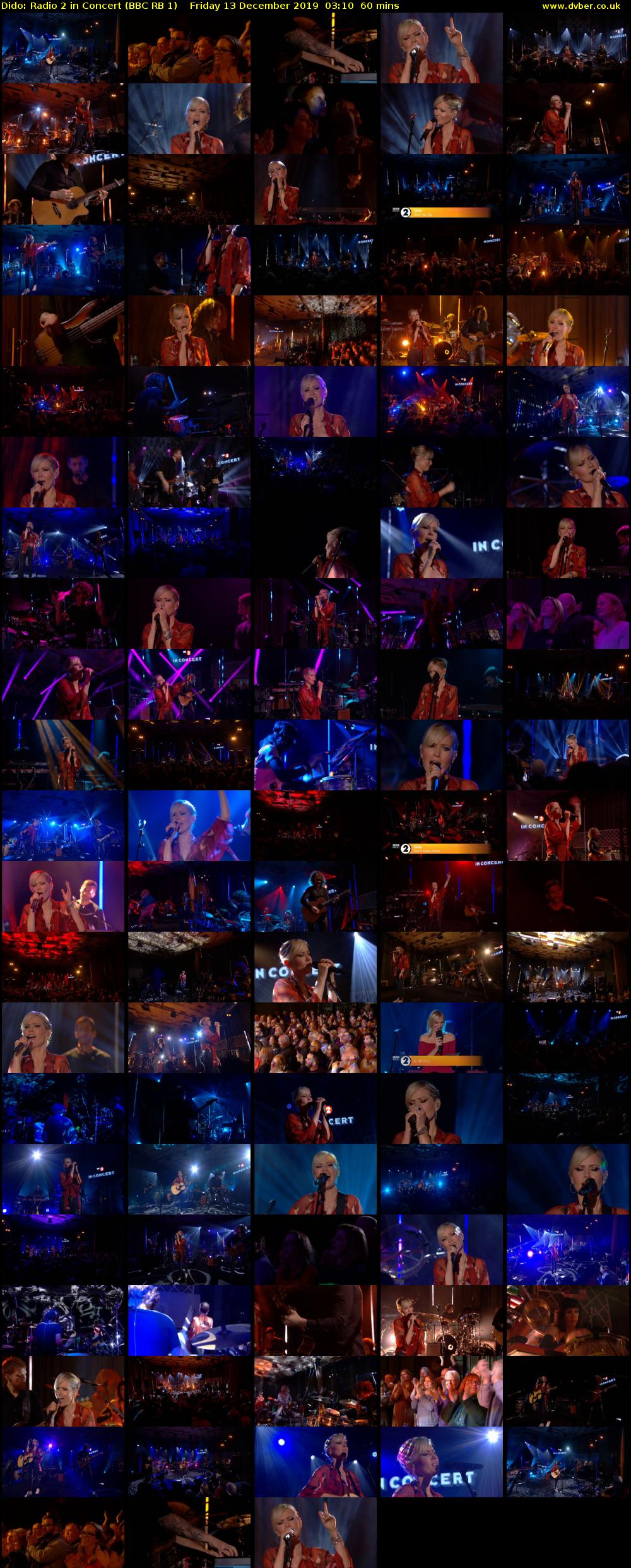 Dido: Radio 2 in Concert (BBC RB 1) Friday 13 December 2019 03:10 - 04:10