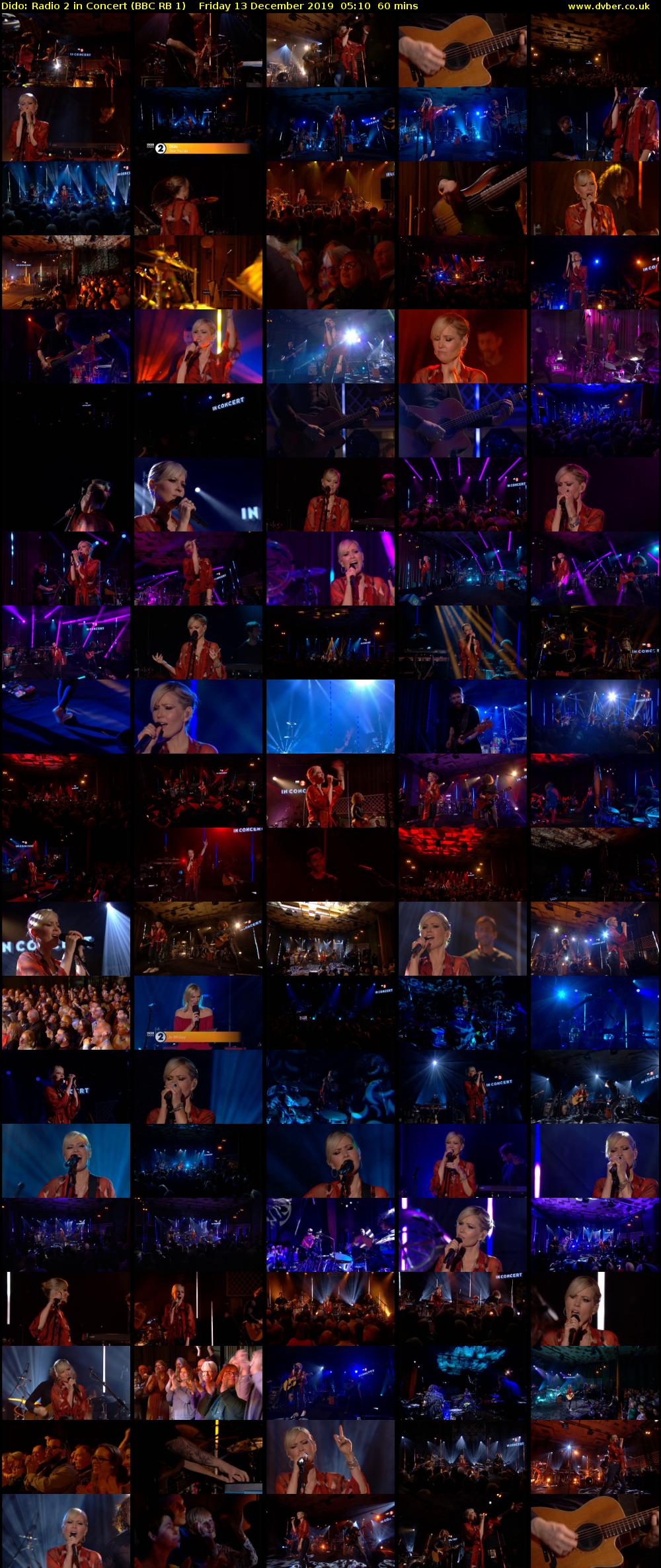 Dido: Radio 2 in Concert (BBC RB 1) Friday 13 December 2019 05:10 - 06:10
