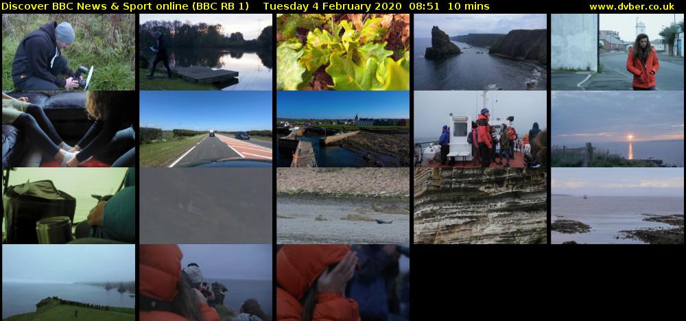 Discover BBC News & Sport online (BBC RB 1) Tuesday 4 February 2020 08:51 - 09:01