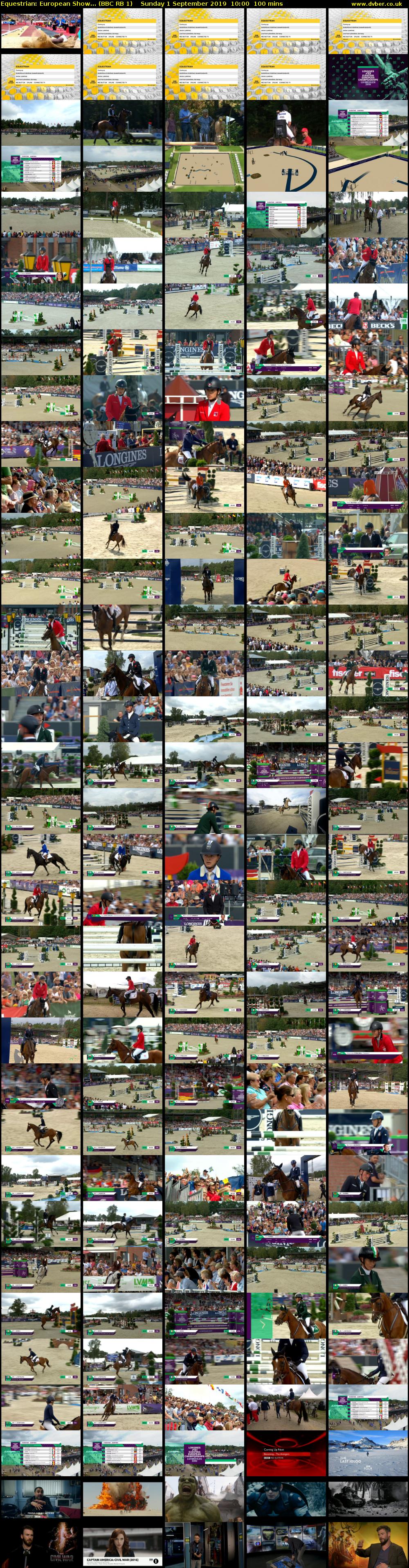 Equestrian: European Show... (BBC RB 1) Sunday 1 September 2019 10:00 - 11:40