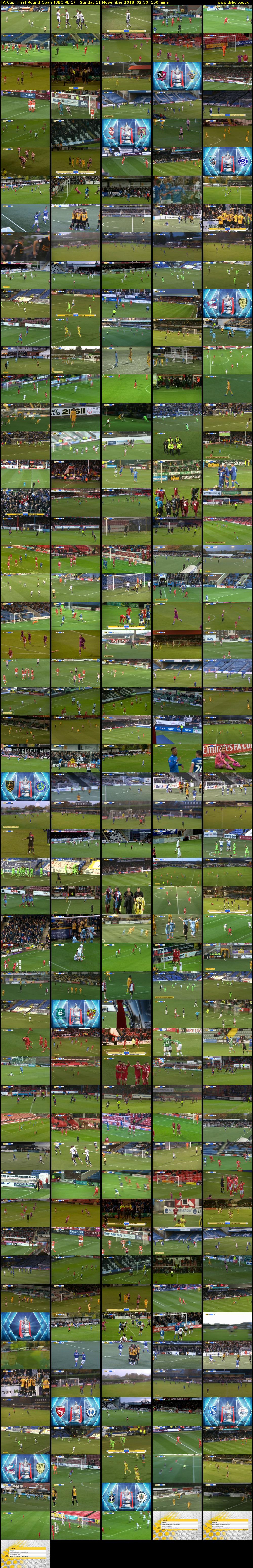 FA Cup: First Round Goals (BBC RB 1) Sunday 11 November 2018 02:30 - 05:00