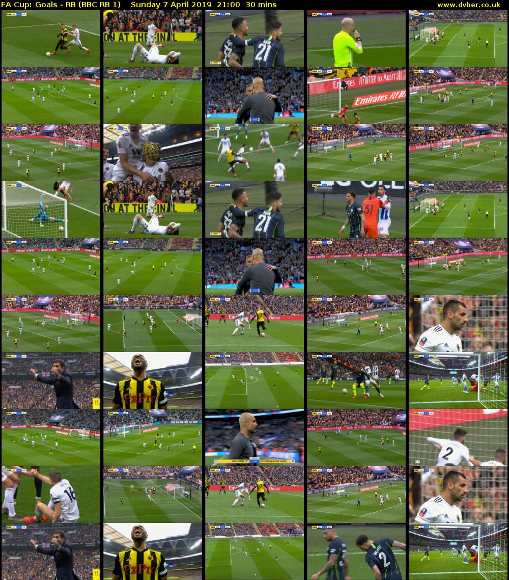 FA Cup: Goals - RB (BBC RB 1) Sunday 7 April 2019 21:00 - 21:30