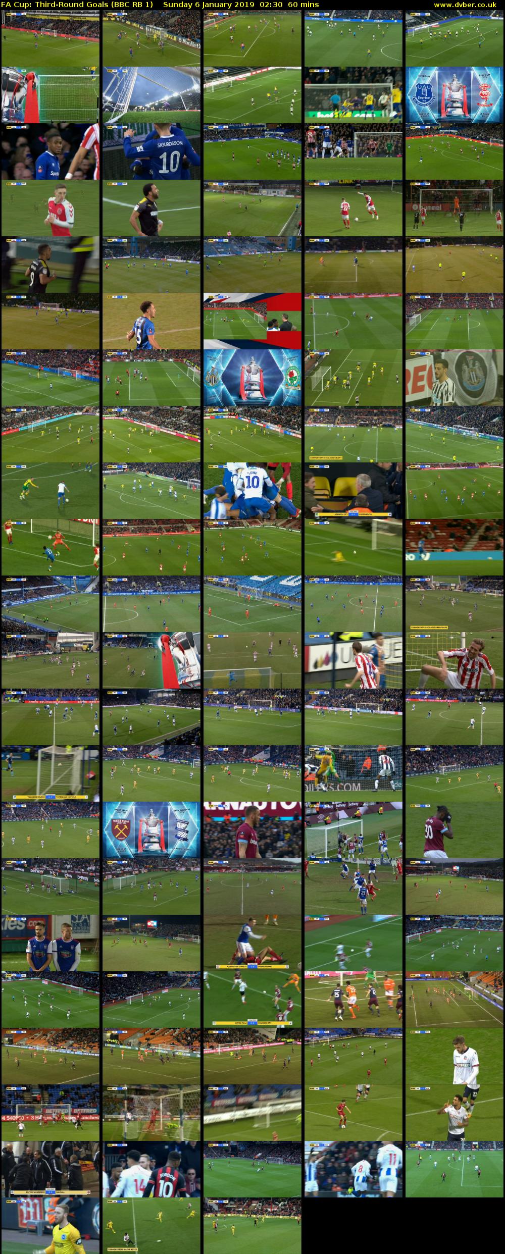 FA Cup: Third-Round Goals (BBC RB 1) Sunday 6 January 2019 02:30 - 03:30