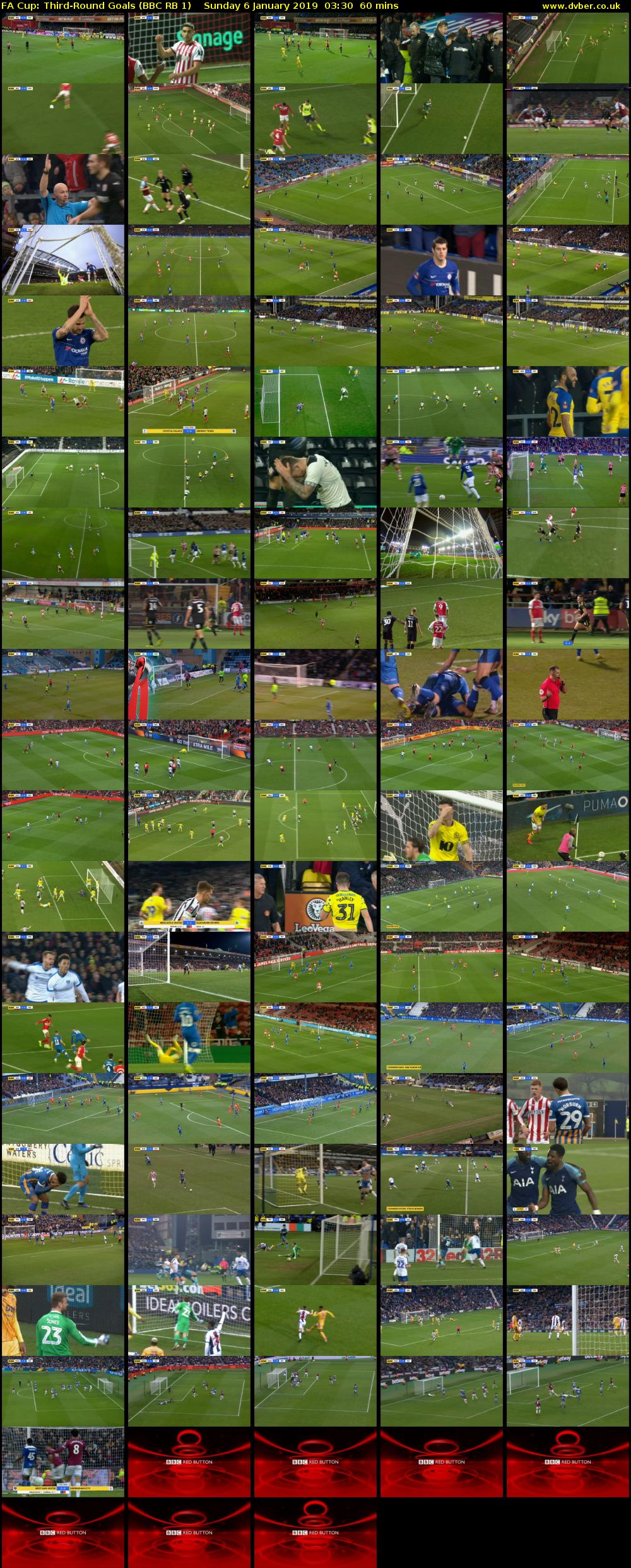 FA Cup: Third-Round Goals (BBC RB 1) Sunday 6 January 2019 03:30 - 04:30