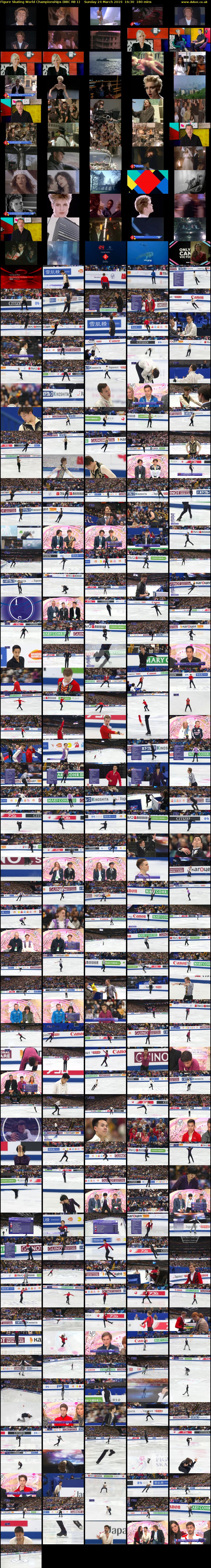 Figure Skating World Championships (BBC RB 1) Sunday 24 March 2019 16:30 - 19:30