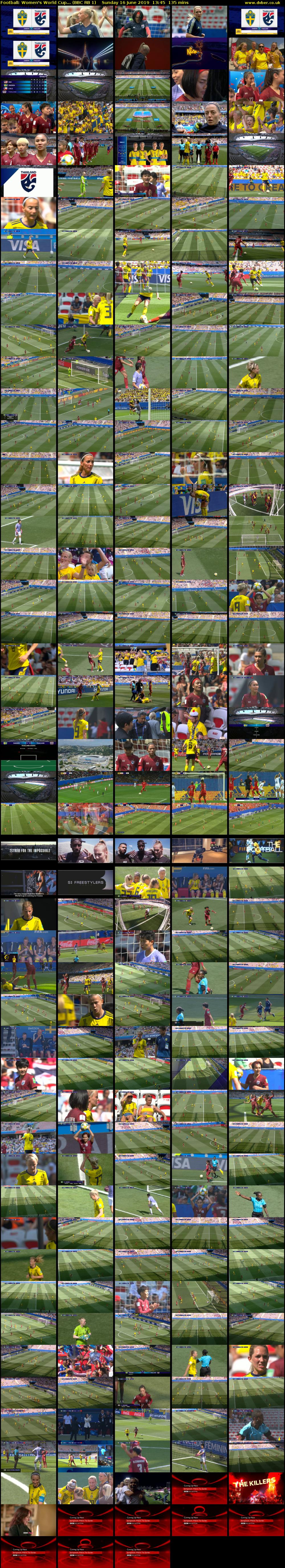 Football: Women's World Cup... (BBC RB 1) Sunday 16 June 2019 13:45 - 16:00