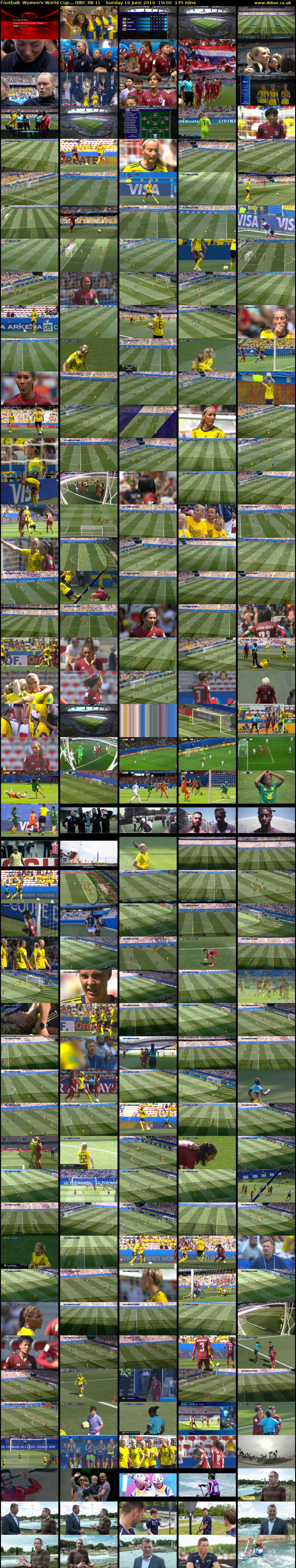 Football: Women's World Cup... (BBC RB 1) Sunday 16 June 2019 19:00 - 21:15