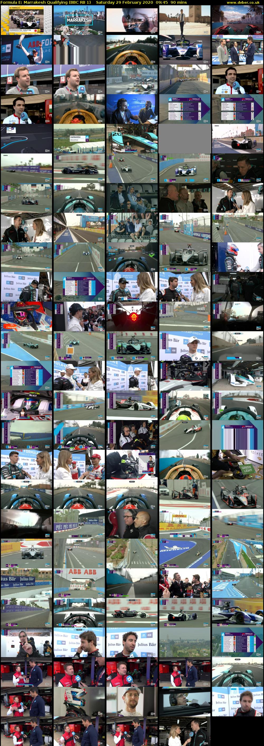 Formula E: Marrakesh Qualifying (BBC RB 1) Saturday 29 February 2020 09:45 - 11:15