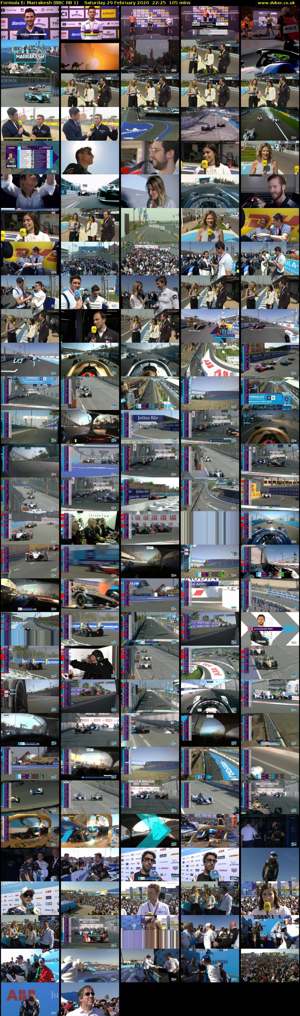 Formula E: Marrakesh (BBC RB 1) Saturday 29 February 2020 22:25 - 00:10