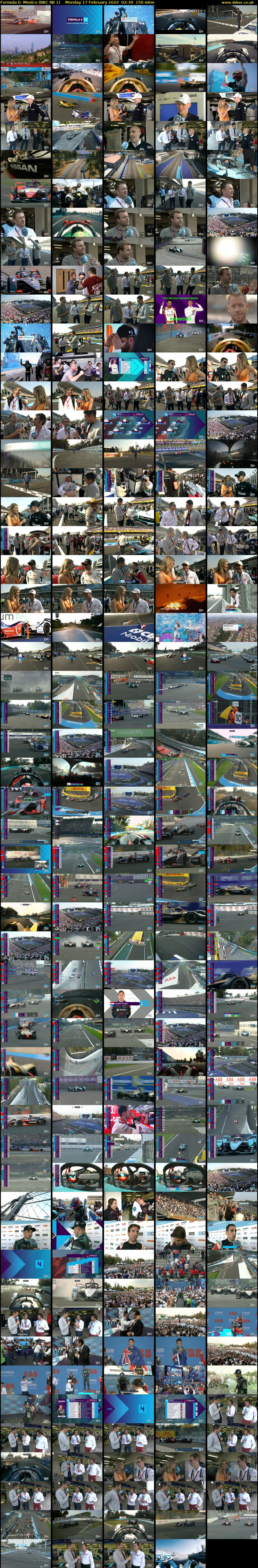 Formula E: Mexico (BBC RB 1) Monday 17 February 2020 02:39 - 05:09