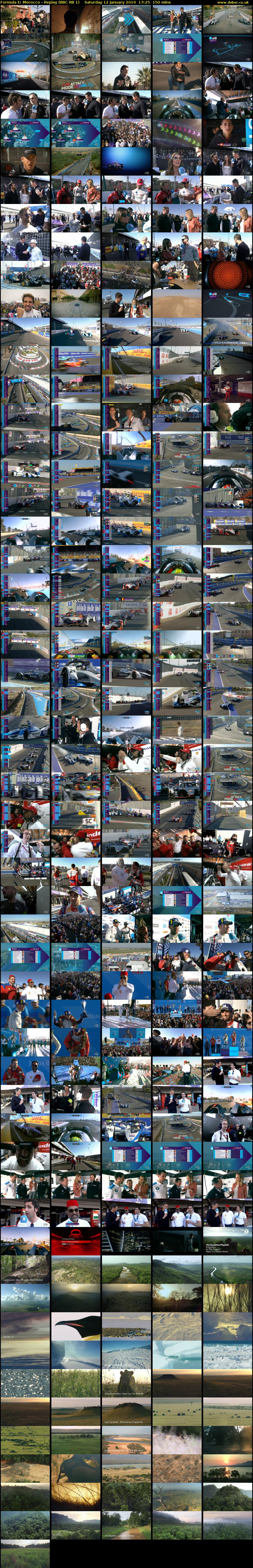 Formula E: Morocco - Replay (BBC RB 1) Saturday 12 January 2019 17:25 - 19:55