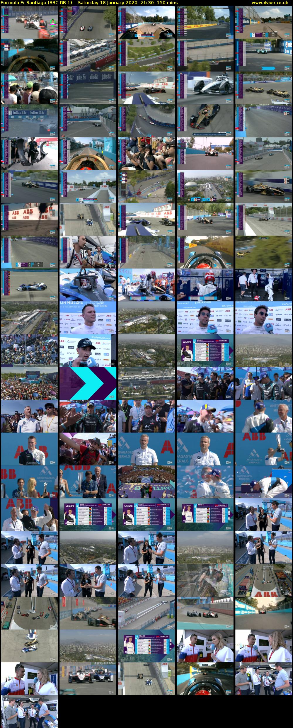 Formula E: Santiago (BBC RB 1) Saturday 18 January 2020 21:30 - 00:00