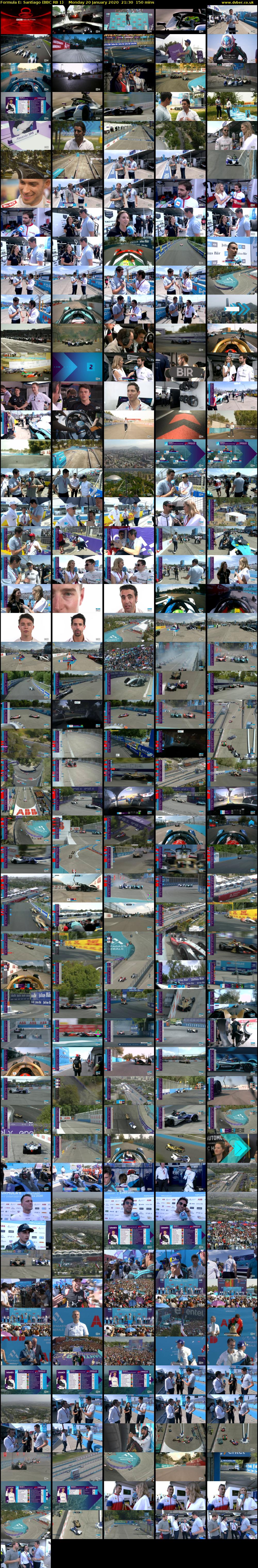 Formula E: Santiago (BBC RB 1) Monday 20 January 2020 21:30 - 00:00