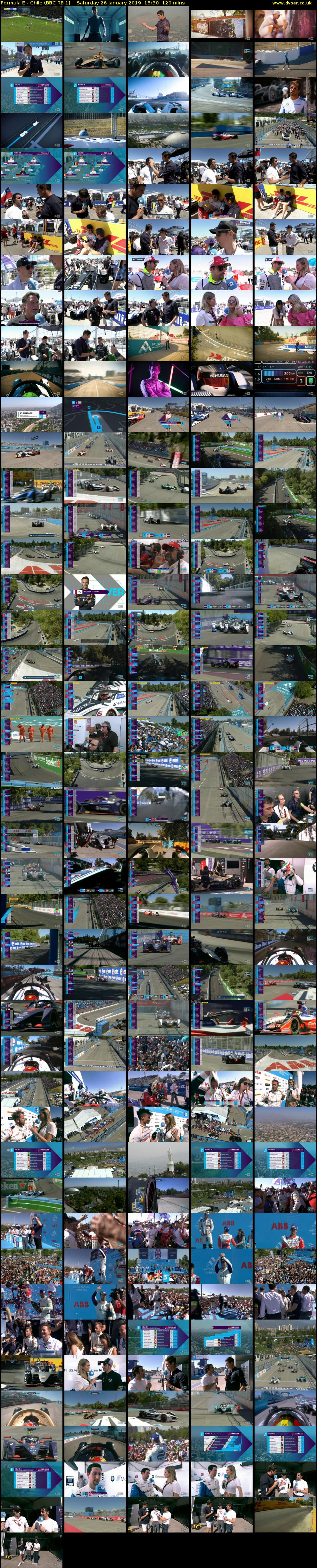 Formula E - Chile (BBC RB 1) Saturday 26 January 2019 18:30 - 20:30