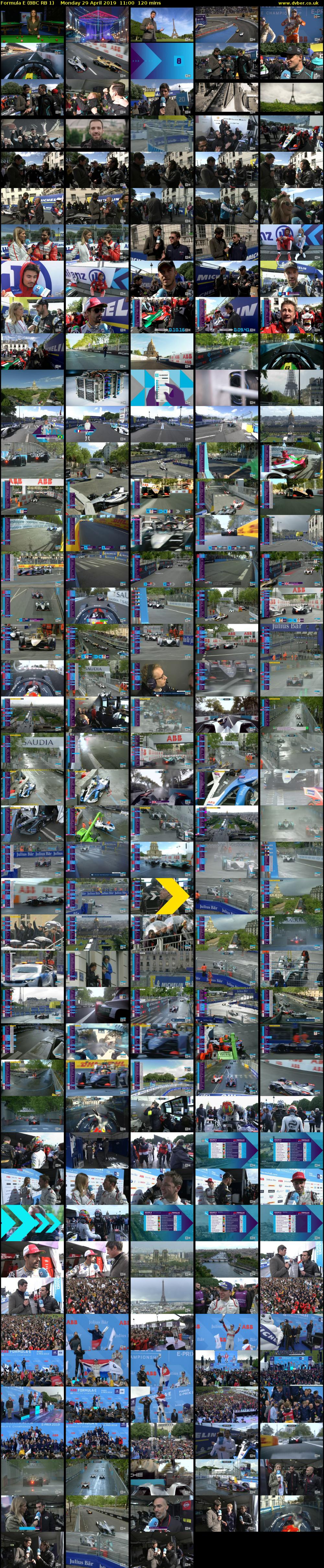 Formula E (BBC RB 1) Monday 29 April 2019 11:00 - 13:00