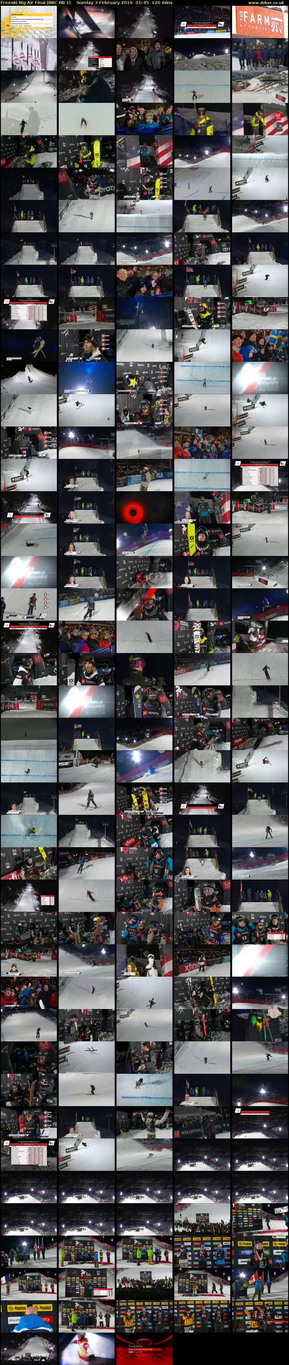 Freeski Big Air Final (BBC RB 1) Sunday 3 February 2019 01:45 - 03:45