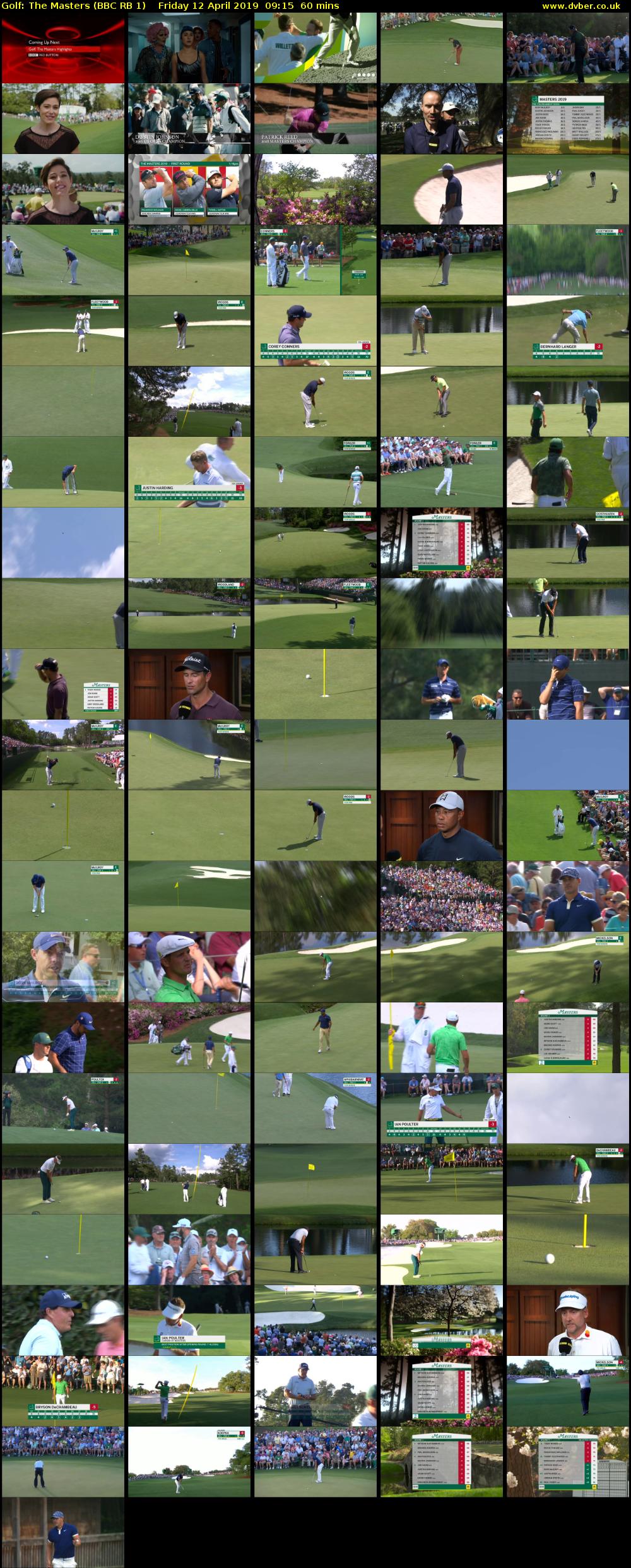 Golf: The Masters (BBC RB 1) Friday 12 April 2019 09:15 - 10:15