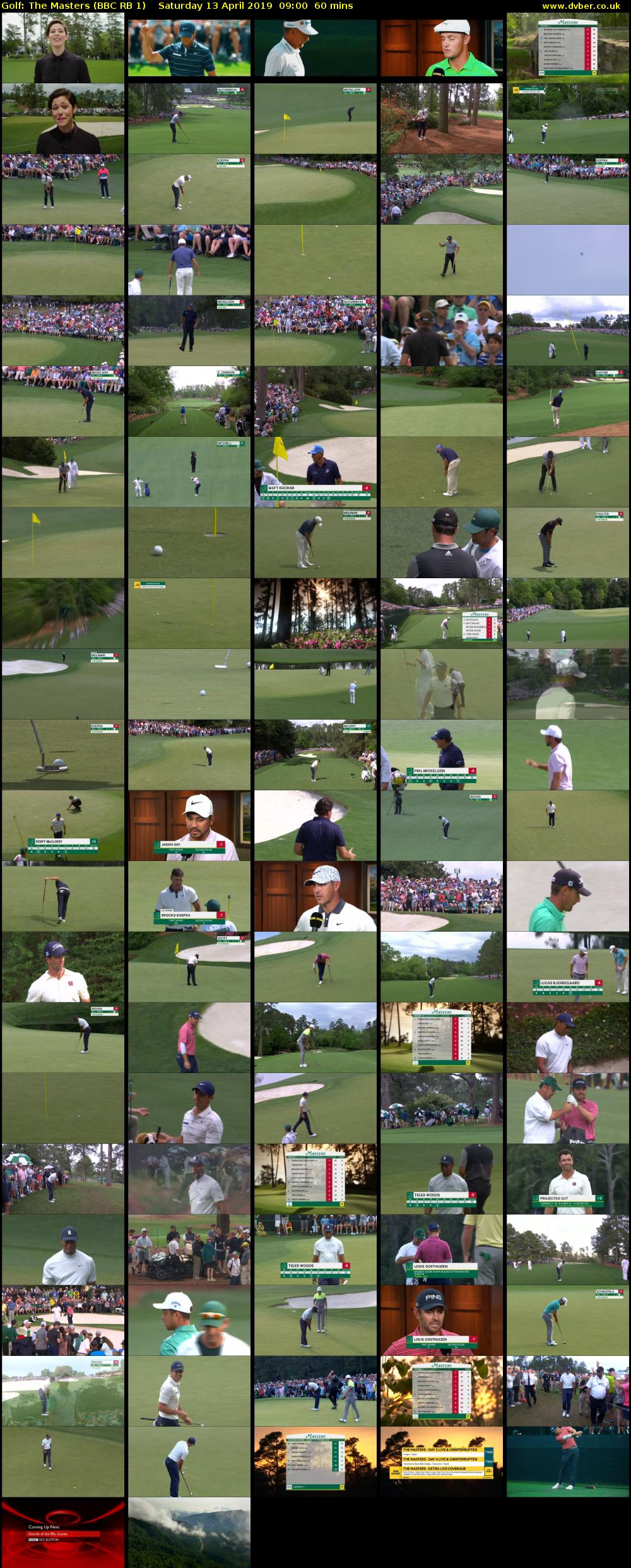 Golf: The Masters (BBC RB 1) Saturday 13 April 2019 09:00 - 10:00
