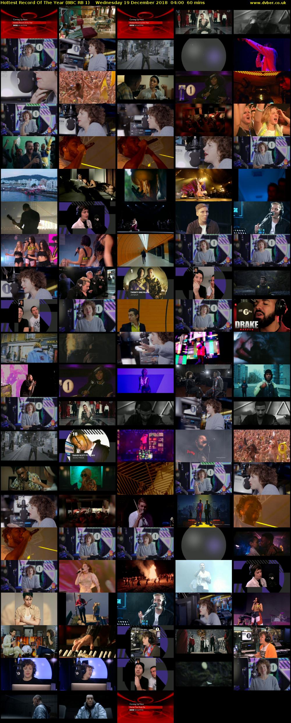 Hottest Record Of The Year (BBC RB 1) Wednesday 19 December 2018 04:00 - 05:00