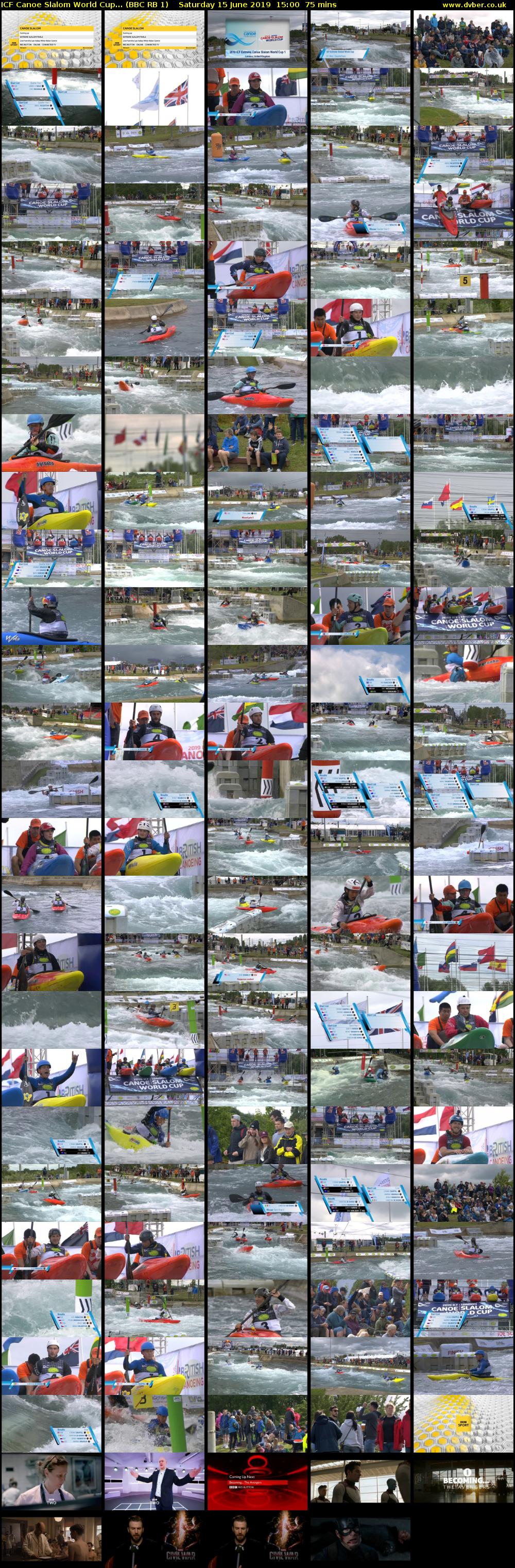 ICF Canoe Slalom World Cup... (BBC RB 1) Saturday 15 June 2019 15:00 - 16:15