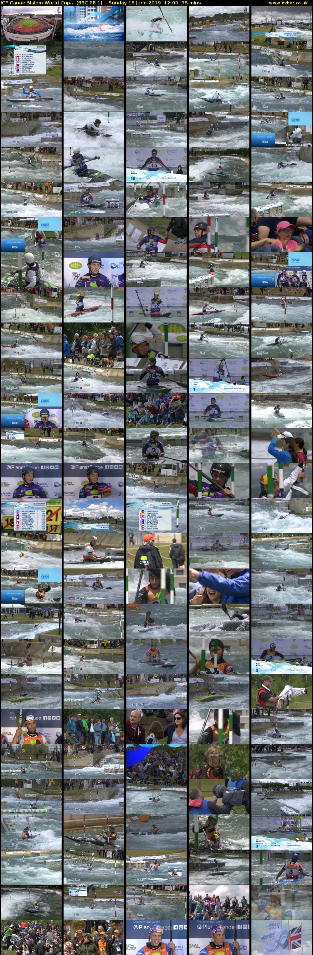 ICF Canoe Slalom World Cup... (BBC RB 1) Sunday 16 June 2019 12:00 - 13:15