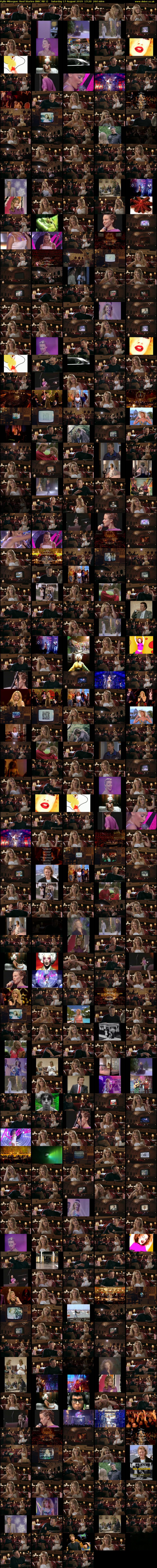 Kylie Minogue: Reel Stories (BBC RB 1) Saturday 17 August 2019 17:20 - 21:40