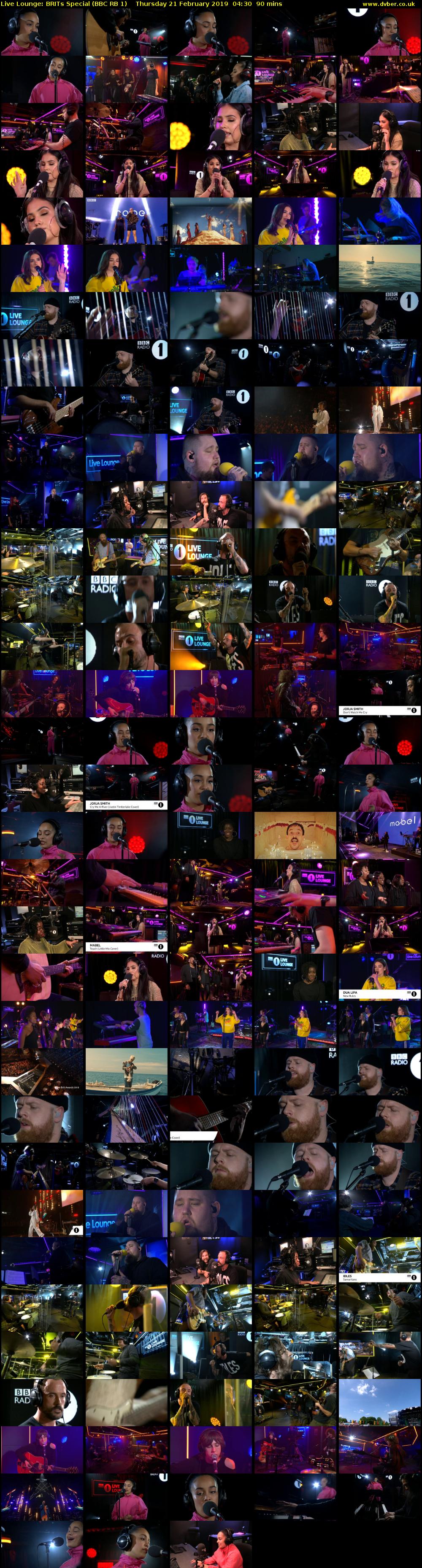 Live Lounge: BRITs Special (BBC RB 1) Thursday 21 February 2019 04:30 - 06:00
